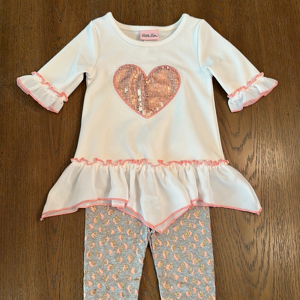 Little Lass toddler girls 2 piece outfit
